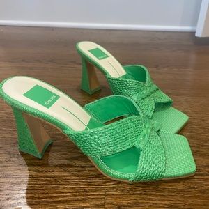 Dolce Vita Nitro Sea Glass Raffia Heels